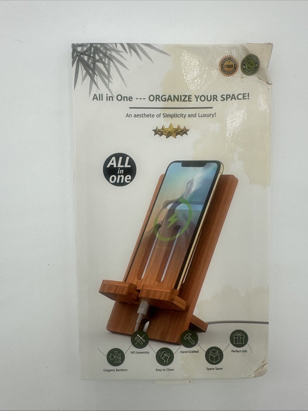 Pezin & Hulin Bamboo Wooden Smart Phone Desktop Charging Dock StandXS (Phone)